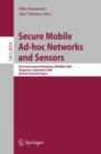 Image for Secure mobile ad-hoc networks and sensors  : first international workshop, MADNES 2005, Singapore, September 20-22, 2005