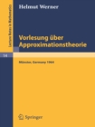 Image for Vorlesung uber Approximationstheorie