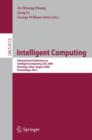 Image for Intelligent Computing : International Conference on Intelligent Computing, ICIC 2006, Kunming, China, August 16-19, 2006, Proceedings, Part I
