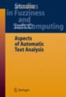 Image for Aspects of automatic text analysis : 209