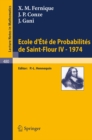 Image for Ecole d&#39;Ete de Probabilites de Saint-Flour IV, 1974