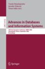 Image for Advances in databases and information systems: 10th East European conference, ADBIS 2006, Thessaloniki, Greece September 3-7, 2006 : proceedings