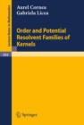 Image for Order and Potential Resolvent Families of Kernels