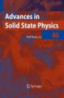 Image for Advances in Solid State Physics 46