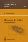 Image for Mecanique des fluides fondamentale : 4