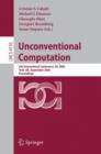 Image for Unconventional Computation : 5th International Conference, UC 2006, York, UK, September 4-8, 2006, Proceedings