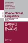 Image for Unconventional computation: 5th international conference, UC 2006, York, UK, September 4-8, 2006 : proceedings : 4135