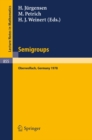 Image for Semigroups: Proceedings of a Conference Held at Oberwolfach, Germany, December 16-21, 1978