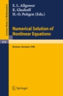 Image for Numerical Solution of Nonlinear Equations: Proceedings, Bremen, 1980