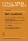 Image for Rare Gas Solids.