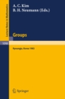 Image for Groups - Korea 1983: Proceedings of a Conference on Combinatorial Group Theory held at Kyoungju, Korea, August 26-31, 1983