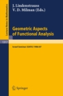 Image for Geometric Aspects of Functional Analysis: Israel Seminar (Gafa) 1986-87