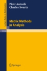 Image for Matrix Methods in Analysis