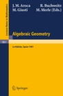 Image for Algebraic Geometry: Proceedings of the International Conference On Algebraic Geometry Held at La Rabida, Spain, January 1981