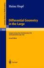 Image for Differential Geometry in the Large: Seminar Lectures New York University 1946 and Stanford University 1956