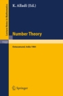 Image for Number Theory: Proceedings of the 4th Matscience Conference Held at Otacamund, India, January 5-10, 1984 : 1122