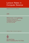 Image for Advances in Cryptology: Proceedings of EUROCRYPT 84. A Workshop on the Theory and Application of Cryptographic Techniques - Paris, France, April 9-11, 1984