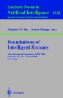 Image for Foundations of intelligent systems: 12th international symposium, ISMIS 2000, Charlotte, NC, USA October 2000 : proceedings