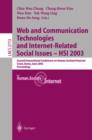 Image for Web Communication Technologies and Internet-Related Social Issues - HSI 2003