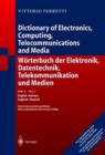 Image for Dictionary of electronics, computing, telecommunications and mediaPart 2: English-German : Pt. 2 : English-German