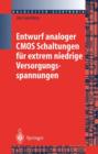 Image for Entwurf analoger CMOS Schaltungen fur extrem niedrige Versorgungsspannungen