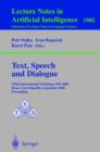 Image for Text, Speech and Dialogue : Third International Workshop, TSD 2000 Brno, Czech Republic, September 13-16, 2000 Proceedings