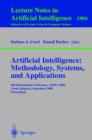 Image for Artificial Intelligence: Methodology, Systems, and Applications