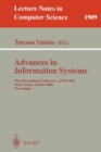 Image for Advances in Information Systems : First International Conference, ADVIS 2000, Izmir, Turkey, October 25-27, 2000, Proceedings
