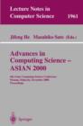 Image for Advances in Computing Science - ASIAN 2000