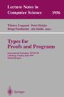 Image for Types for Proofs and Programs : International Workshop, TYPES&#39;99, Lokeberg, Sweden, June 12-16, 1999, Selected Papers