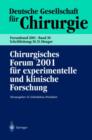 Image for Chirurgisches Forum 2001 fur experimentelle und klinische Forschung