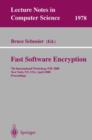 Image for Fast Software Encryption : 7th International Workshop, FSE 2000, New York, NY, USA, April 10-12, 2000. Proceedings