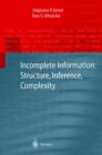 Image for Incomplete Information: Structure, Inference, Complexity