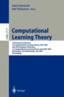 Image for Computational Learning Theory