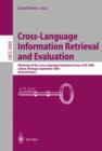 Image for Cross-Language Information Retrieval and Evaluation