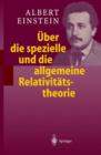 Image for Aoeber Die Spezielle Und Die Allgemeine Relativitatstheorie