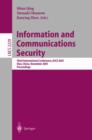 Image for Information and Communications Security : Third International Conference, ICICS 2001, Xian, China, November 13-16, 2001. Proceedings