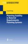 Image for Planning Stability in Material Requirements Planning Systems