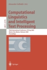 Image for Computational Linguistics and Intelligent Text Processing : Third International Conference, CICLing 2002, Mexico City, Mexico, February 17-23, 2002 Proceedings