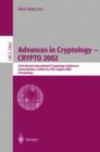 Image for Advances in Cryptology - CRYPTO 2002