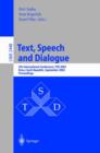Image for Text, Speech and Dialogue : 5th International Conference, TSD 2002, Brno, Czech Republic September 9-12, 2002. Proceedings