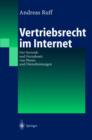 Image for Vertriebsrecht im Internet : Der Vertrieb und Fernabsatz von Waren und Dienstleitungen