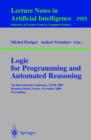 Image for Logic for programming and automated reasoning: 7th International Conference, LPAR 2000, Reunion Island, France November 6-10, 2000 : proceedings