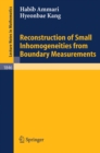 Image for Reconstruction of Small Inhomogeneities from Boundary Measurements