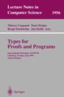Image for Types for Proofs and Programs: International Workshop, TYPES&#39;99, Lokeberg, Sweden, June 12-16, 1999, Selected Papers