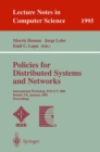 Image for Policies for distributed systems and networks: International Workshop, POLICY 2001, Bristol, UK, January 29-31, 2001 : proceedings