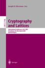 Image for Cryptography and lattices: international conference, CaLC 2001, Providence RI, USA, March 29-30, 2001 : revised papers