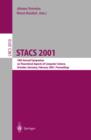 Image for STACS 2001: 18th Annual Symposium on Theoretical Aspects of Computer Science, Dresden, Germany, February 15-17, 2001 : proceedings : 2010