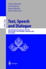 Image for Text, speech and dialogue: 14th International Conference, TSD 2011, Pilsen, Czech Republic, September 1-5, 2011, proceedings : 2166