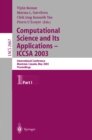 Image for Computational science and its applications - ICCSA 2003: international conference, Montreal, Canada, May 18-21, 2003 proceedings : 2667